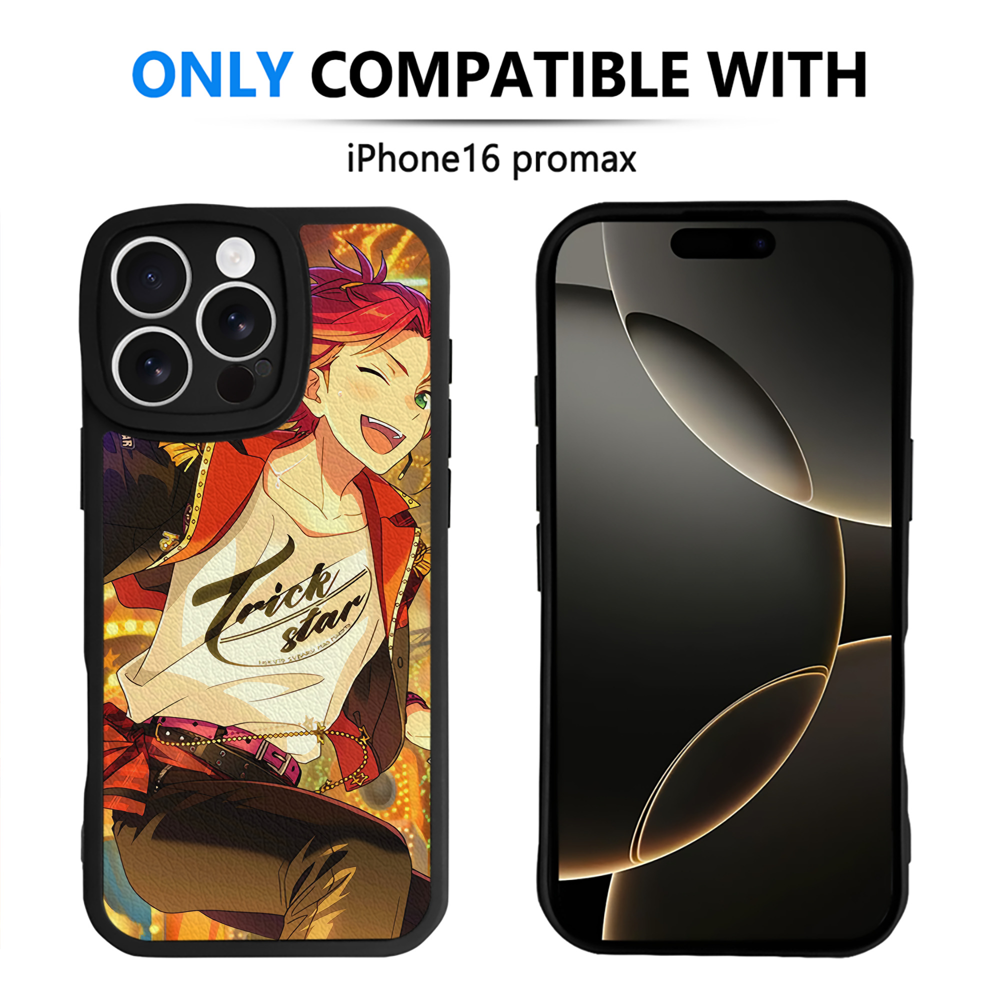 （画像用） あんさんぶるスターズ! Ensemble Stars 【iPhone 16シリーズ対応】シリコンスマホケース（レザー調） 材質：シリコン